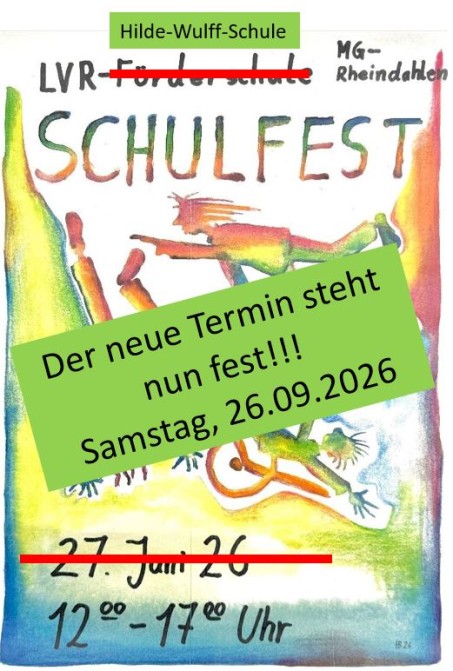 Schulfest 2026 abgesagt